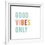 Good Vibes Only Pastel-Ann Kelle-Framed Art Print