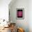Good Vibes Only - Pink Neon-null-Framed Art Print displayed on a wall