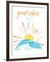 Good Vibes Only Rainbow-Jennifer McCully-Framed Art Print