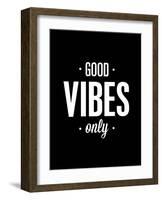 Good Vibes Only-Brett Wilson-Framed Art Print