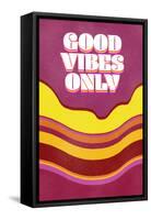 Good Vibes Only-null-Framed Stretched Canvas