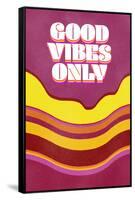 Good Vibes Only-null-Framed Stretched Canvas