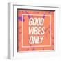 Good Vibes Only-Swedish Marble-Framed Art Print