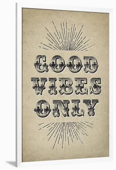 Good Vibes Only-null-Framed Art Print