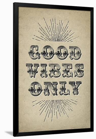 Good Vibes Only-null-Framed Art Print