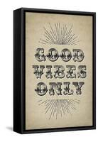 Good Vibes Only-null-Framed Stretched Canvas