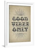 Good Vibes Only-null-Framed Art Print