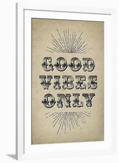 Good Vibes Only-null-Framed Art Print