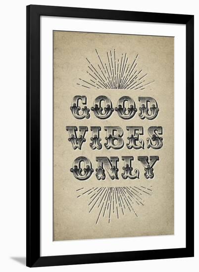 Good Vibes Only-null-Framed Art Print