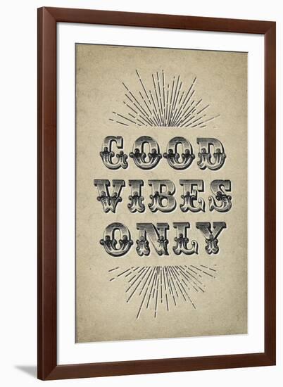 Good Vibes Only-null-Framed Art Print