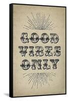 Good Vibes Only-null-Framed Stretched Canvas