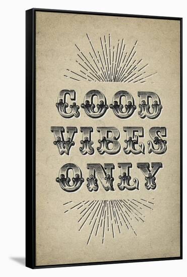 Good Vibes Only-null-Framed Stretched Canvas