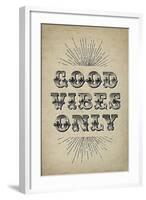 Good Vibes Only-null-Framed Art Print