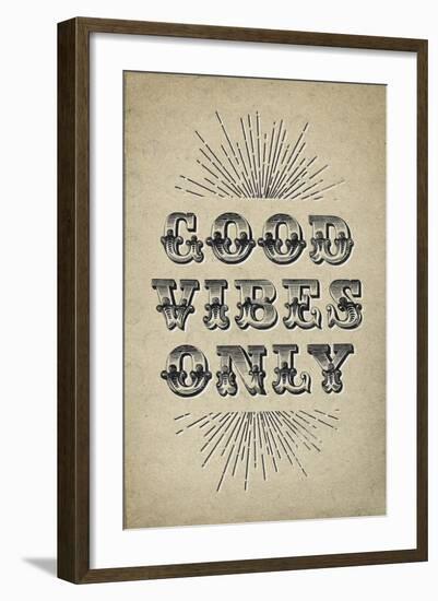 Good Vibes Only-null-Framed Art Print