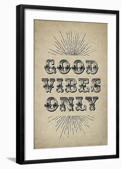 Good Vibes Only-null-Framed Art Print