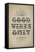 Good Vibes Only-null-Framed Stretched Canvas