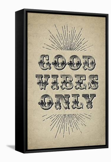 Good Vibes Only-null-Framed Stretched Canvas