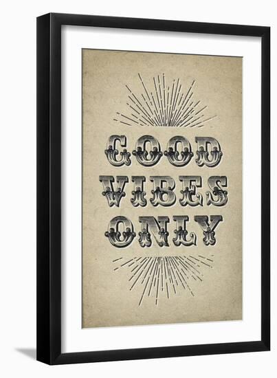 Good Vibes Only-null-Framed Art Print