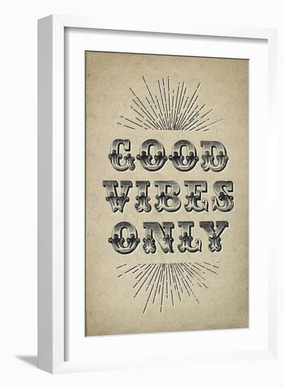 Good Vibes Only-null-Framed Art Print