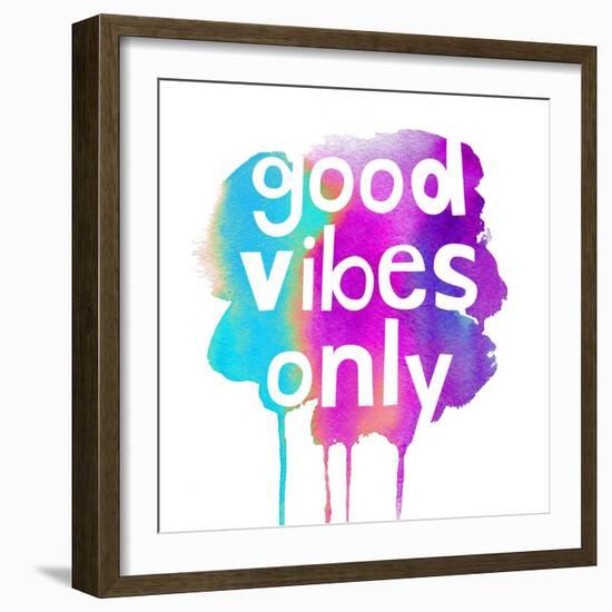 Good Vibes Only-Bella Dos Santos-Framed Art Print