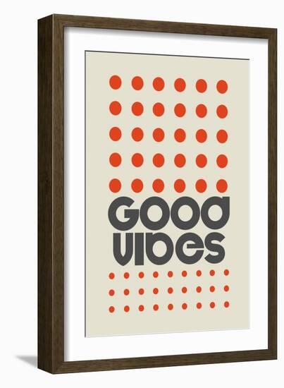 Good Vibes Orange-Frances Collett-Framed Giclee Print