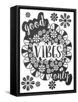 Good Vibes-Erin Clark-Framed Stretched Canvas