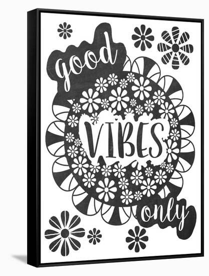 Good Vibes-Erin Clark-Framed Stretched Canvas