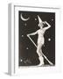 Good Witch on Her Broomstick-null-Framed Photo