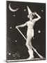 Good Witch on Her Broomstick-null-Mounted Photo