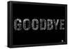 Goodbye Languages Text Poster-null-Framed Poster