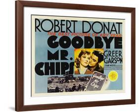 Goodbye Mr. Chips, UK Movie Poster, 1939-null-Framed Art Print