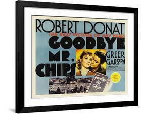 Goodbye Mr. Chips, UK Movie Poster, 1939-null-Framed Art Print