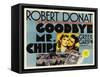 Goodbye Mr. Chips, UK Movie Poster, 1939-null-Framed Stretched Canvas