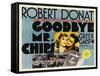 Goodbye Mr. Chips, UK Movie Poster, 1939-null-Framed Stretched Canvas