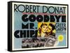 Goodbye Mr. Chips, UK Movie Poster, 1939-null-Framed Stretched Canvas