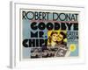 Goodbye Mr. Chips, UK Movie Poster, 1939-null-Framed Art Print