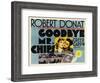 Goodbye Mr. Chips, UK Movie Poster, 1939-null-Framed Art Print