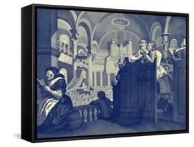 Goodchild 's Free Sunday-William Hogarth-Framed Stretched Canvas