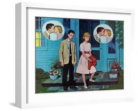 "Goodnight Kiss," July 28, 1962-Amos Sewell-Framed Giclee Print