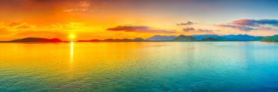 Sunrise Over The Sea. Panorama-GoodOlga-Mounted Photographic Print