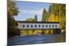 Goodpasture Covered Bridge, Mckenzie River, Lane County, Oregon, USA-Jamie & Judy Wild-Mounted Photographic Print