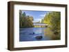 Goodpasture Covered Bridge, Mckenzie River, Lane County, Oregon, USA-Jamie & Judy Wild-Framed Photographic Print