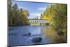 Goodpasture Covered Bridge, Mckenzie River, Lane County, Oregon, USA-Jamie & Judy Wild-Mounted Photographic Print