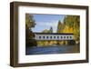 Goodpasture Covered Bridge, Mckenzie River, Lane County, Oregon, USA-Jamie & Judy Wild-Framed Photographic Print