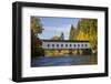 Goodpasture Covered Bridge, Mckenzie River, Lane County, Oregon, USA-Jamie & Judy Wild-Framed Photographic Print