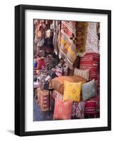 Goods in the Souks in the Medina, Marrakech, Morocco, North Africa, Africa-null-Framed Photographic Print