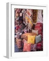 Goods in the Souks in the Medina, Marrakech, Morocco, North Africa, Africa-null-Framed Photographic Print