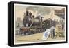 Goods Locomotive, 1880-null-Framed Stretched Canvas