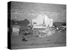 Goods of a person in the Red Cross infirmary for flood refugees at Forrest City, Arkansas, 1937-Walker Evans-Stretched Canvas