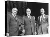 Goodwin Knight, Pres. Dwight D. Eisenhower and William Knowland During Campaign Tour of California-Ed Clark-Stretched Canvas